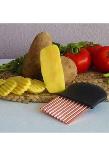 Özel Tutacaklı Şekilli Sebze Ve Meyve Kesme Aleti Cips Doğrayıcı Diğer