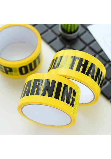 1 Rulo 48mm 25 M Opp Uyarı Bantları Dikkat Bariyeri İş Güvenliği Yapışkan Keep Out