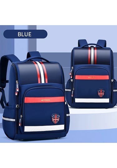 Honeybeeshop Kraliyet Mavisi Hafif Omurga Koruyucu Gencler Sirt Cantasi Ayarlanabilir Askili Coklu Bolmeli Dayanikli Polyester Astarli Okul Kolej Seyahat Kraliyet Mavisi