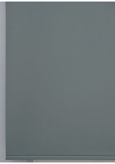 Düz Stor Perde - Kalın Mat Stor Güneşlik Kumaş Keten - Alüminyum Kasa Ve Boru - Eteği Dilimsiz/düz Antrasit