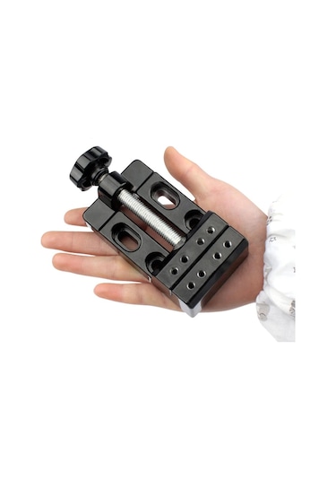 Alüminyum Gövde El Mengene Kelepçe Tezgah Mengenesi Sabitlemeli