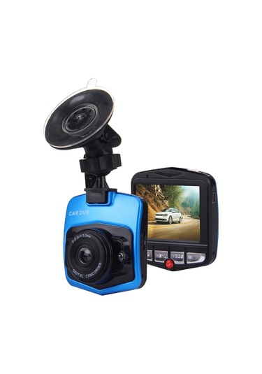Vga 480p Araç Kamerası Dvr Sürüş Kaydedici Dijital Video Kamera Ses Kaydedici 2,4 İnç Lcd Ekranlı, 32 Gb Micro Tf Kart Ve Kızılötesi Gece Görüş Fonksiyonunu Destekler Siyah + Mavi