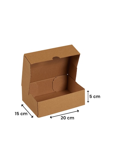 Packanya 20 x 15 x 5 - 25 Adet Kesimli Kutu - Internet Ve Kargo Kutusu