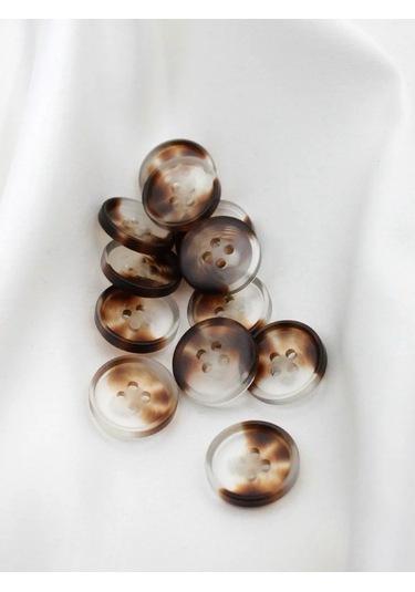The New Button Dekoratif Düğmeler Kahverengi 20 Mm 12 Adet. 276235832
