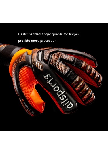 Sones Ailsports St5511 1 Çift Kaleci Kalın Lateks Parmak Koruma Eldiveni, Beden: 8