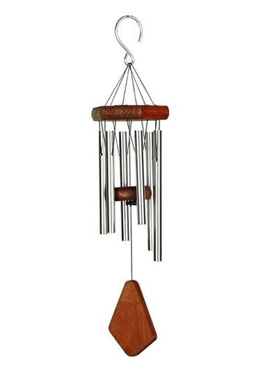 Rüzgar Çanları Dış Derin Ton İçin Rüzgar Çanları, Anıt Windchimes Bahçe Ev Yard Asma Dekor Hediyeleri Bahçe Dekoru İçin Hediyeler Gümüş, Boyut: 50cm