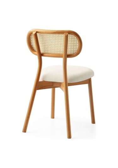 Orpheus Bambu Hasırlı Ahşap Sandalye Natürel