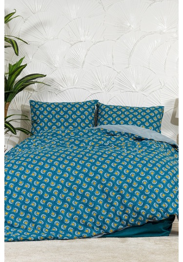 Elart Castor Nevresim Takımı Tek Kişilik 160x220 Cm Yeşil Yeşil