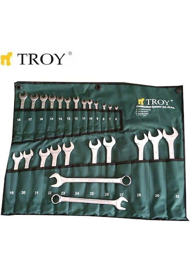 Troy 21525 Kombine Anahtar Takımı - 25 Parça 6-32Mm N11.2197