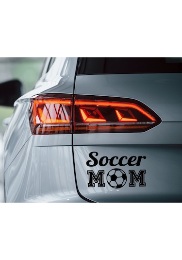 Bk Home Soccer Mom Tasarımlı Siyah Araç Sticker-1