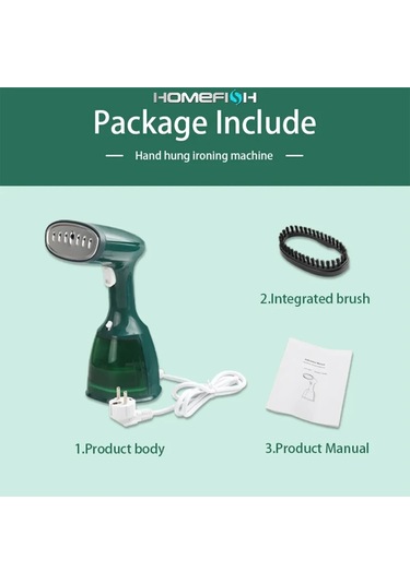 El Tipi Kumaş Ütüsü - 1500w - Hızlı Isınma - Yeşil, Avrupa Fişi Um48738-1 Yurt Dışından