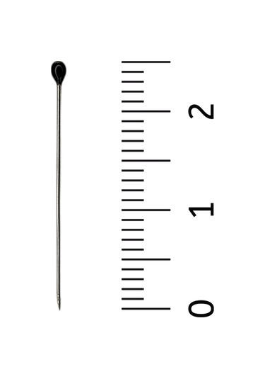 Toplu İğne Siyah Renk 50 Adet 2.5cm - Eşarp Ve Şal İğnesi - Kadın Tesettür Aksesuar Çok Amaçlı Siyah