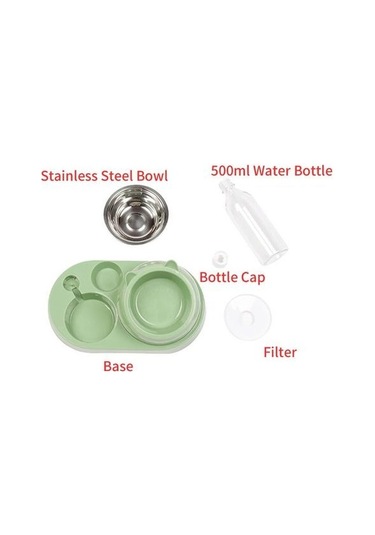 Soulader Otomatik Kedi Ve Köpek Mama Kabı Su Dispenseri Evcil Hayvan Besleyici Yemek Kabı