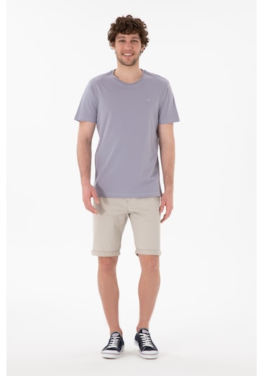 U.S. Polo Assn. Erkek Regular Fit Bisiklet Yaka Gri Basic Tişört 50305924-VR024 U.S. Polo Assn. Erkek Regular Fit Bisiklet Yaka Gri Basic Tişört 50305924-VR024