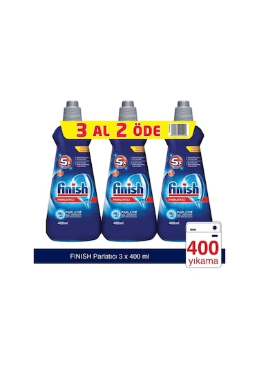 Finish Bulaşık Makinesi Parlatıcı 3X400 Ml