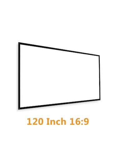 Suofeng 120 İnç 16:9 Elastan Kumaş Projeksiyon Ekranı - Katlanabilir, Taşınabilir Ve Kolay Kurulum