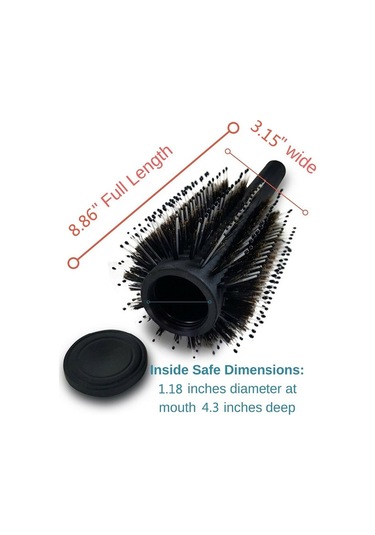 Sones H3005 Plastik Taşınabilir İlaç Kutusu Silindirli Tarak Saklama Kutusu Sessiz Siyah