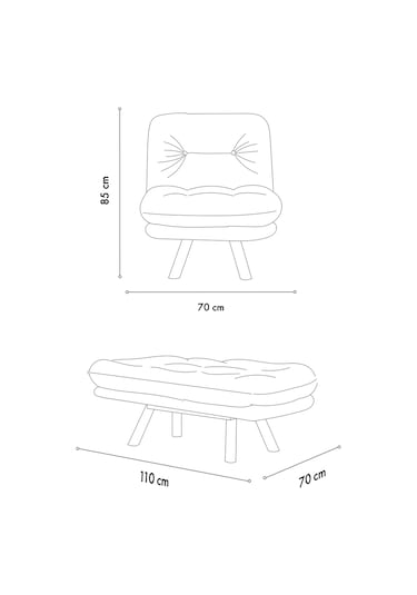 Pafu Hippo Yataklı Tekli Koltuk - Gri Gri