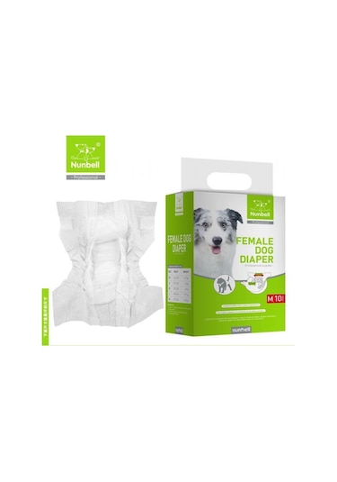 Nunbell Dişi Köpek Külodu/bağlama Bezi M 10'lu 4-8 Kg Arası