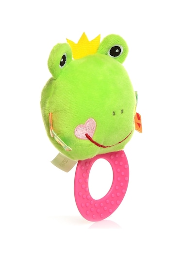 Sozzy Toys Çıngıraklı Dişlik Kurbağam Çok Renkli