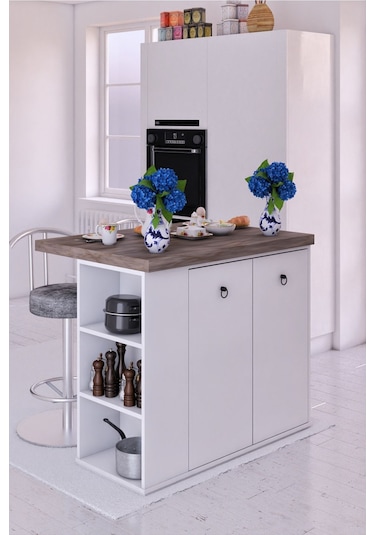 Mutfak Adası Çok Amaçlı Mutfak Masası