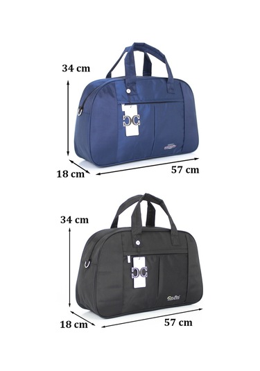 Case Club Iki Renk Büyük Boy Seyahat Ve Spor Çantası Omuz Askılı Çok Renkli