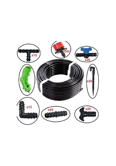 Bahçe Damla Sulama Seti - İdeal Set 300 Mt