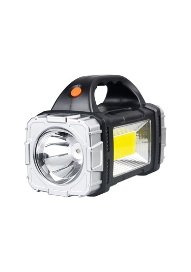 Ccgloball Çok Fonksiyonlu Güneşli Led 7 Işık Modlu Pil Şarj Cihazı Gümüş