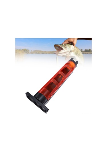 Wezone Kırmızı Plastik Uçakçık Çubuğu Tutucu - Taşınabilir, Ayrılamabilir, Su Filtreleme Delikli Balıkçılık Aksesuarı