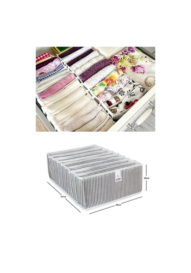 Periboia Akordiyon Çekmece Düzenleyici Organizer 8 Gözlü L Beden Çok Renkli