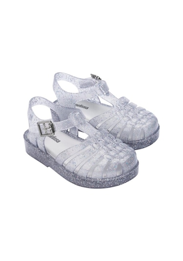 Mini Melissa Kız Çocuk Possession Parıltılı Gümüş Sandalet-14477