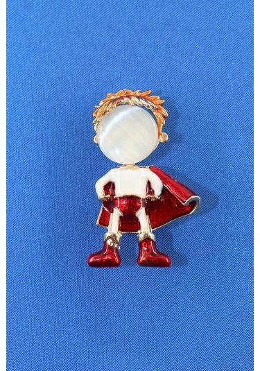 Süpermen Broş. Yaka İğnesi Süpermen Broş. Taşlı Tasarım Süpermen Broş. Erkek Broş. Broş. Çok Renkli