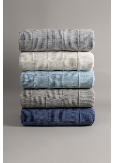 Plaid İndigo Çift Kişilik Battaniye 200x220 15015 Indigo