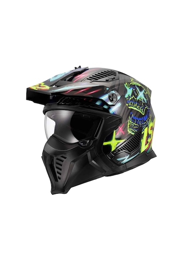 Ls2 Drifter Rayz Açık Kask Mavi - Siyah