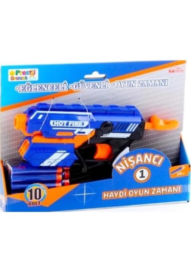 Nerf Silah Sünger Mermi Atan Nişancı Oyuncak Tabanca