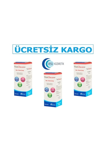 Vitaglucan Betaglucan Şurup 150 ML - 3 Adet