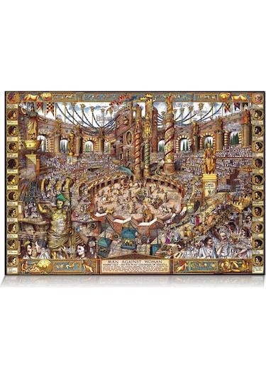 1100981 Erkekler ve Kadınlar Savaşı 2000 Parça Puzzle ,Star