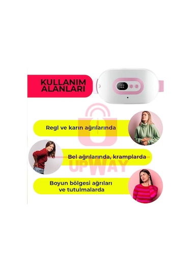 Upway Şarjlı Titreşimli Sıcak Terapi Kemeri