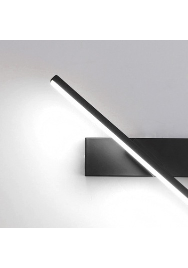 Suntek Modern Dönen Duvar Lambası Ev Yatak Odası Merdiven Koridor Siyah Beyaz Işık