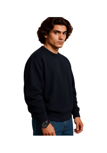 Erkek Büyük Beden 122 Kilo-158 Kilo Arası İçin Uygun Geniş Kalıp Bisiklet Yaka Pamuklu Selanik Kazak Lacivert Erkek Büyük Beden 122 Kilo-158 Kilo Arası İçin Uygun Geniş Kalıp Bisiklet Yaka Pamuklu Selanik Kazak Lacivert