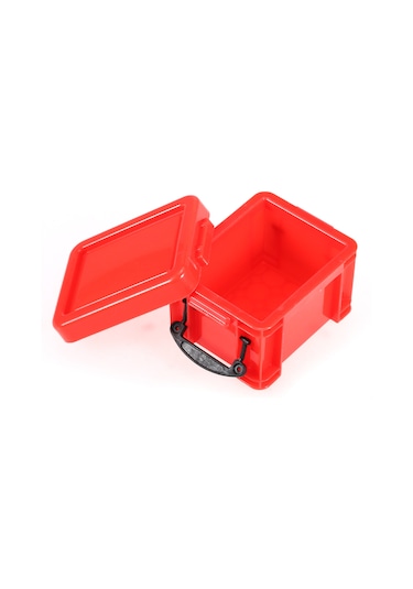 Tenfowee Rc Tırmanma Arabası İçin Kırmızı Plastik Kutu, 8.5x6.5x5cm Fakatli Taşıma Aksesuarı