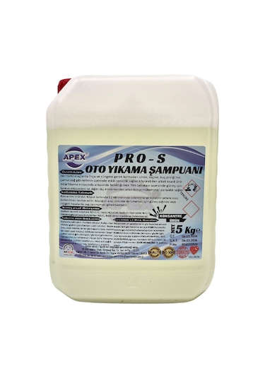 Fırçasız Oto Yıkama Şampuanı 5 Kg, Araç Köpük Şampuanı 1/60