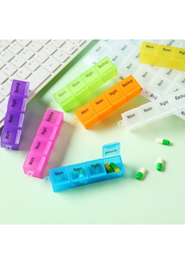 Mufunye Pratik Hap Organizer - 18.3x11.4x2.3cm Boyut, 120g Hafif Ve Taşınabilir