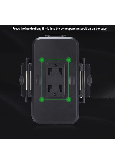 Samdoo Bisiklet Ve Motosiklet Için Ipx8 Su Geçirmez Abs Telefon Kılıfı - 4.7-6.1 İnç Ekran Uyumlu, 360 Derece Döner, 22-32mm Sapka Uyumlu Diğer