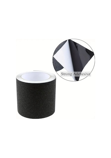 Merdiven Ve Zemin Kaydırmaz Kaymaz Bant 10 Cm X 5metre Siyah