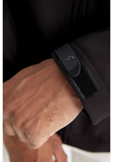 DeFactoFit Softshell Mont Su İtici Rüzgara Karşı Koruyan Kapüşonlu Fermuarlı Cepli A2122AX24AUBK81 Siyah