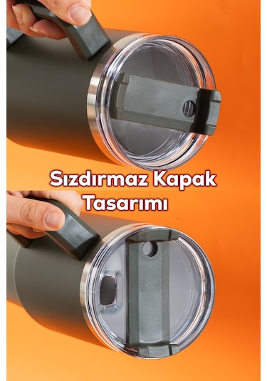 Perotti 17236-3 Colte V2 Paslanmaz Çelik Sporcu Termos Bardak Matara Yeşil 1,2 Lt Yeşil