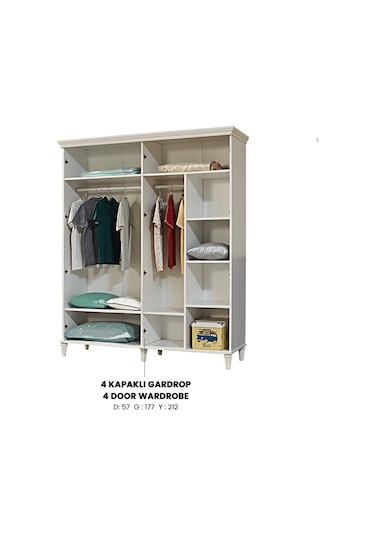 Dolap Urlu DREAM 4kapı Model şık ürün Kalite malzeme İtinalı pake