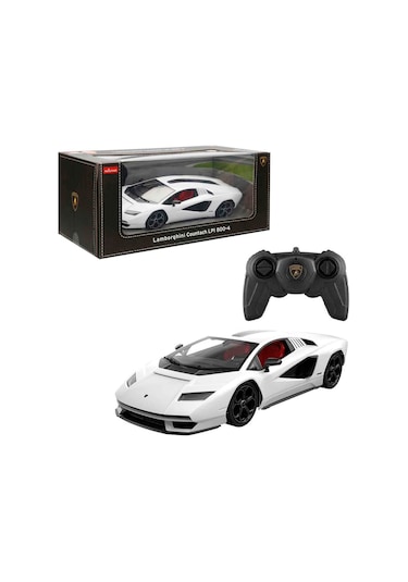 1:16 Lamborghini Countach Lpı 800-4 Uzaktan Kumandalı Araba 23087 Beyaz Çok Renkli