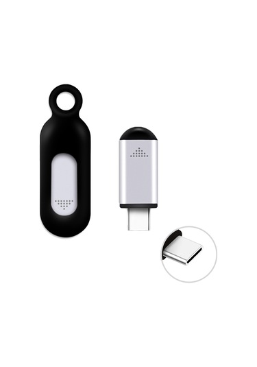 Xindoker Akıllı Telefon Tip-c Kızılötesi Uzaktan Kumanda - Tv, Klima, Fan, Projeksiyon İçin 10m Menzil, Gümüş Renk